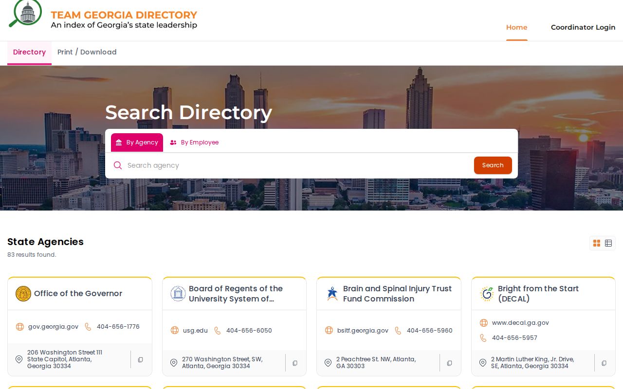 Sandy Springs people directories Team Georgia state directory
