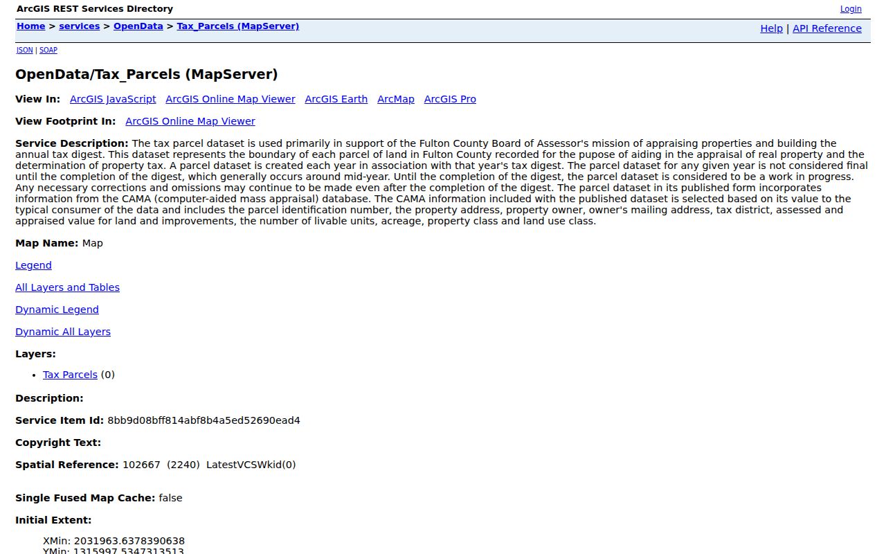 Sandy Springs public records in Fulton parcel data